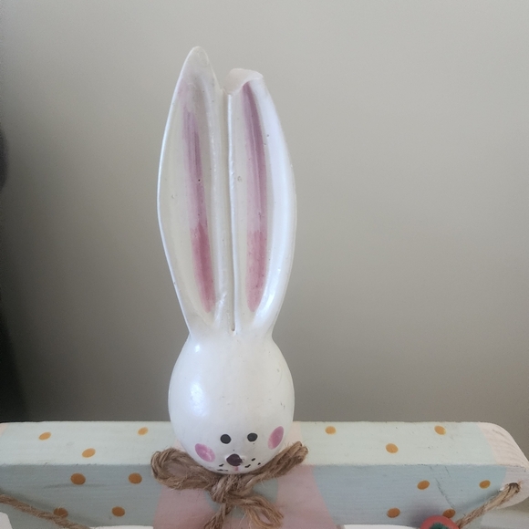 Colorful Wooden Bunny Figurines - Picture 7 of 10